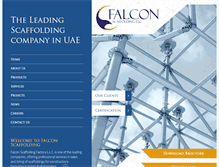 Tablet Screenshot of falcon-uae.com